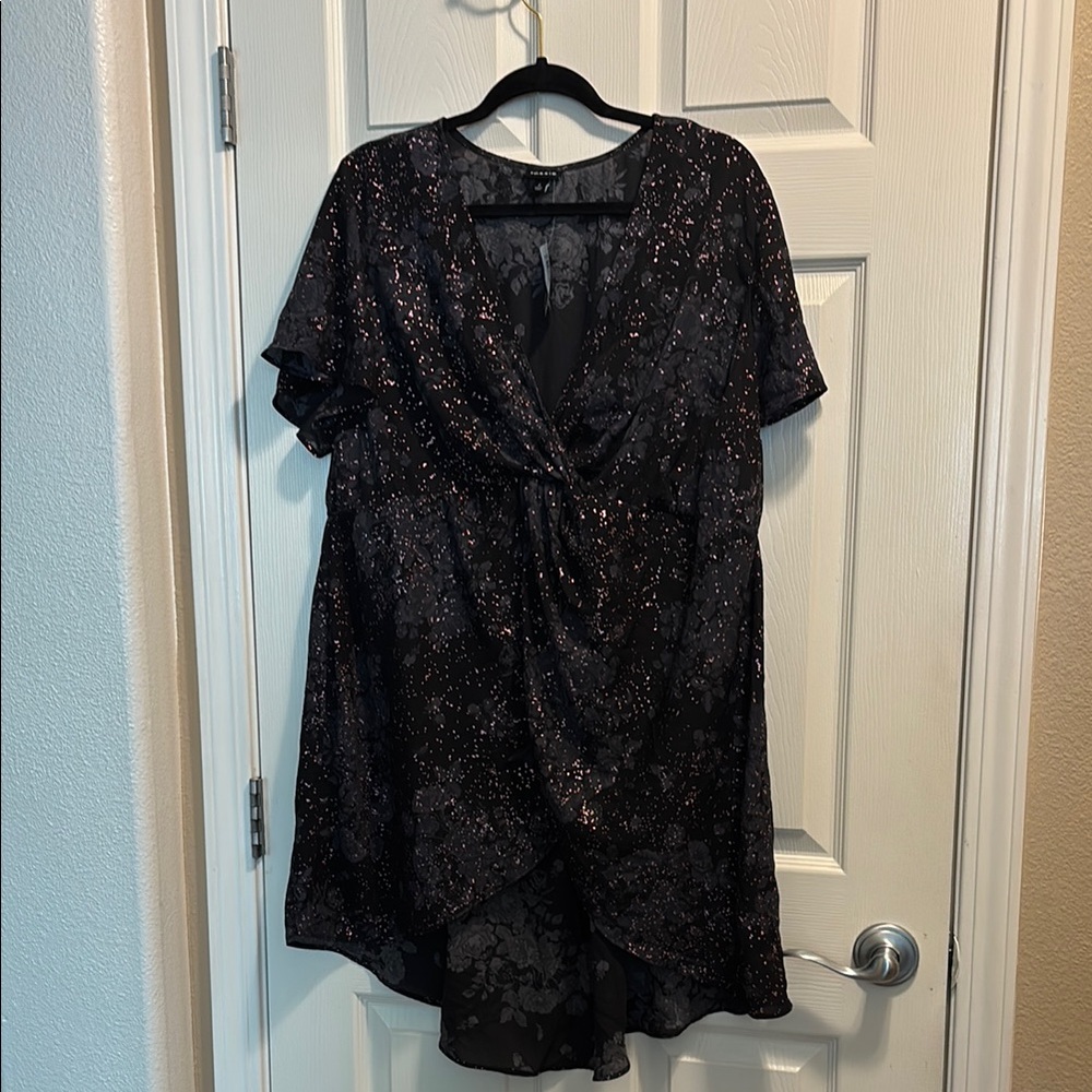 Torrid Black Babydoll High Low bby